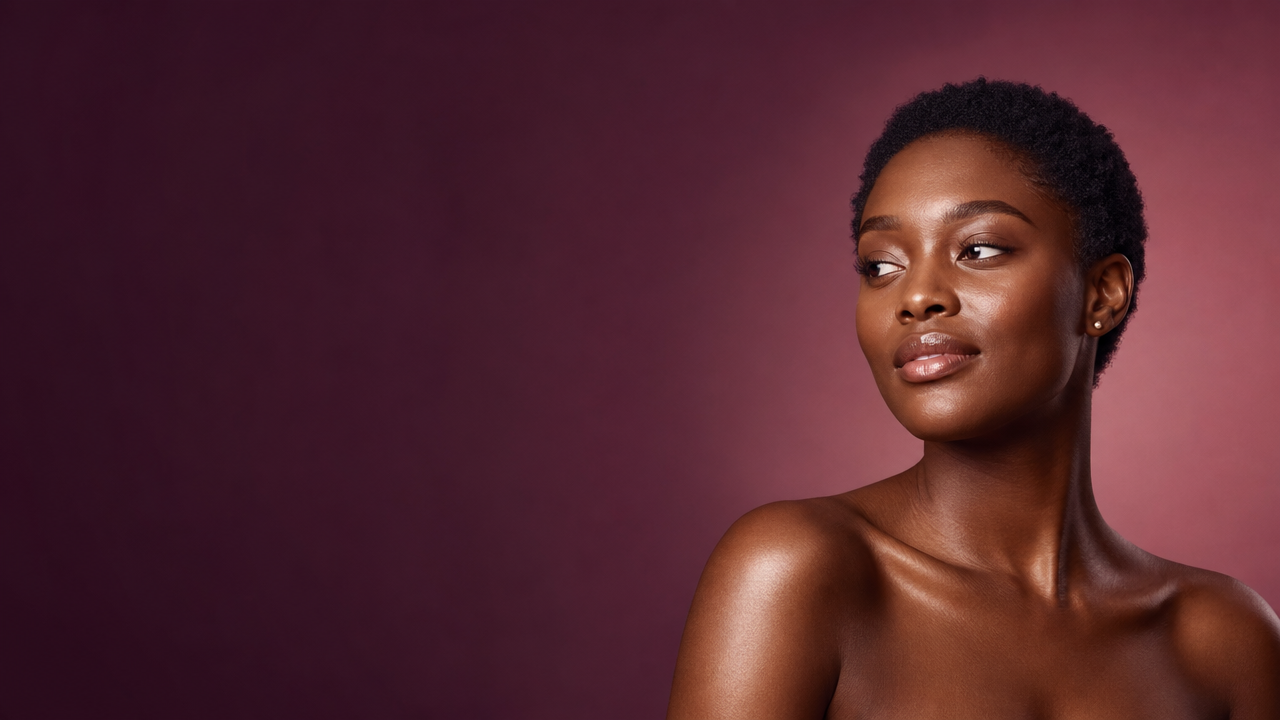 A client with smooth, glowing skin after treatment at Belle Beauty